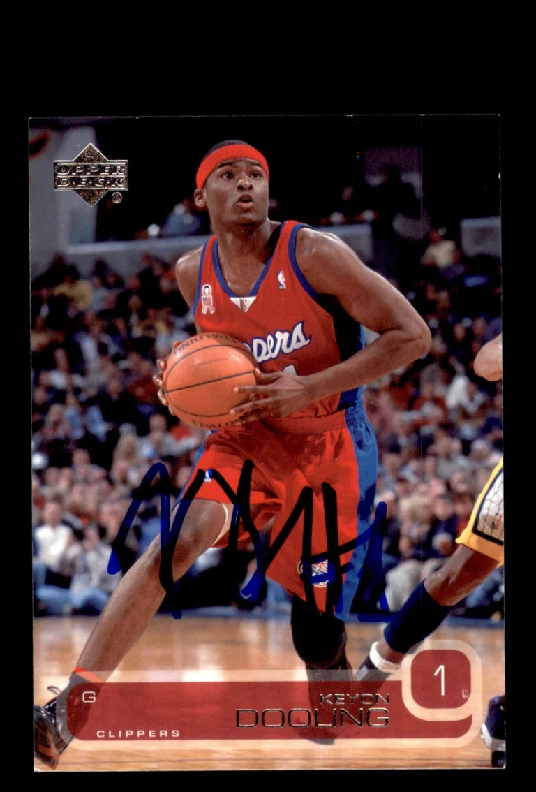 Signed Basketball Card Auto Keyon Dooling 2002-03 Upper Deck #277 Clippers