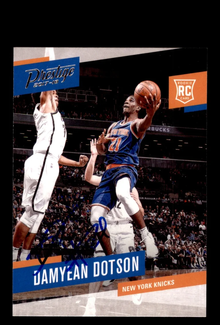 Signed Basketball Card Auto Damyean Dotson 2017-18 Panini Prestige #191 Knicks