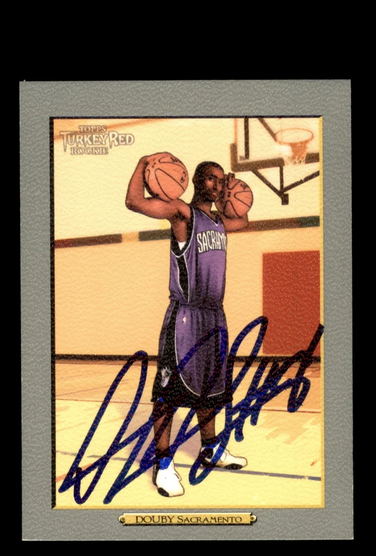 Signed Basketball Card Auto Quincy Douby 2006-07 Topps Turkey Red #191 Kings