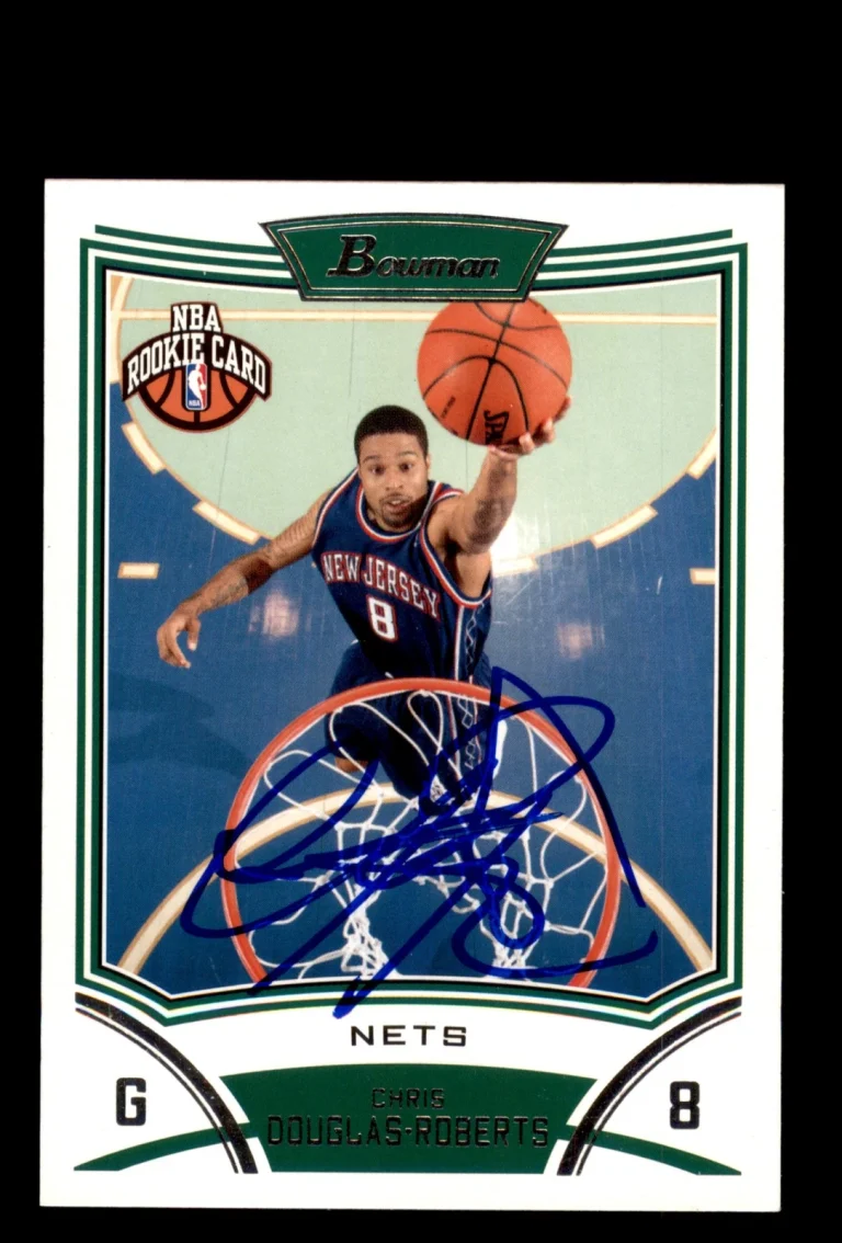 Signed Basketball Card Auto Chris Douglas-Roberts 2008-09 Bowman #140 Nets