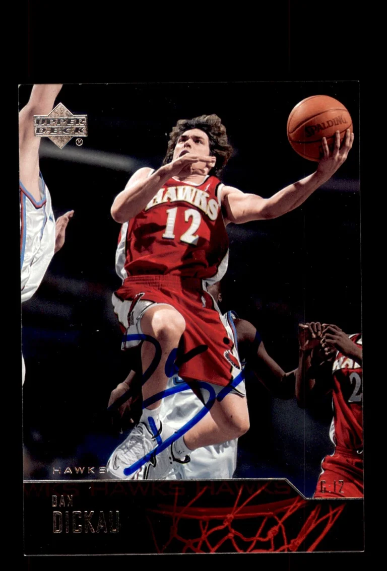 Signed Basketball Card Auto Dan Dickau 2003-04 Upper Deck #3 Atlanta Hawks
