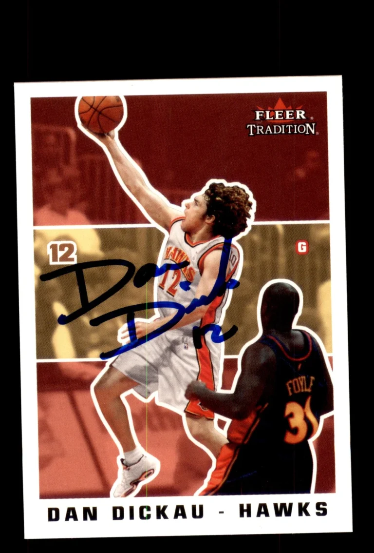Signed Basketball Card Auto Dan Dickau 2003-04 Fleer Tradition #119 Hawks