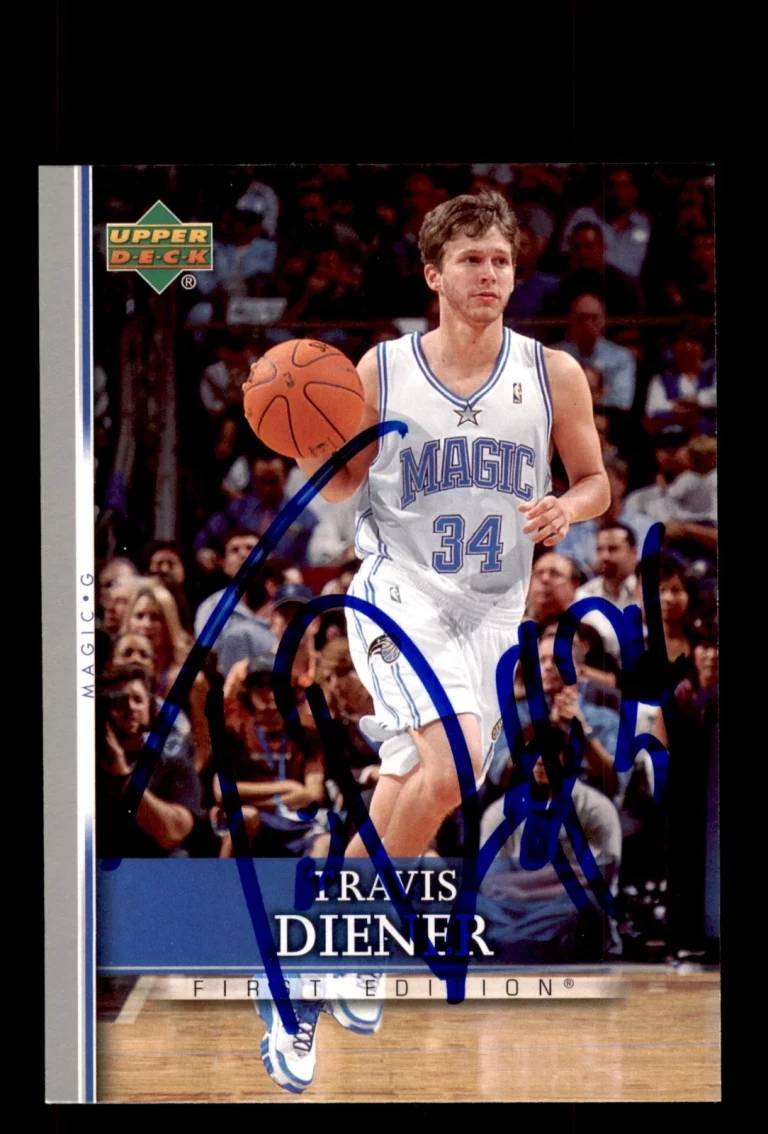 Signed Basketball Card Auto Travis Diener 2007-08 Upper Deck First Edition #160