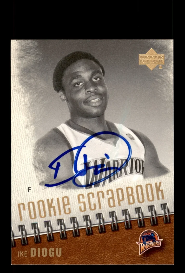 Signed Basketball Card Auto Ike Diogu 2005-06 Upper Deck #RS15 Warriors