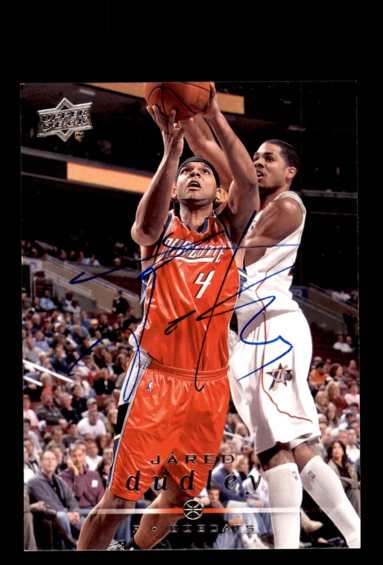 Signed Basketball Card Auto Jared Dudley 2008-09 Upper Deck #17 Bobcats