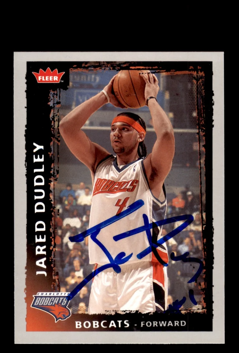 Signed Basketball Card Auto Jared Dudley 2008-09 Fleer #80 Charlotte Bobcats