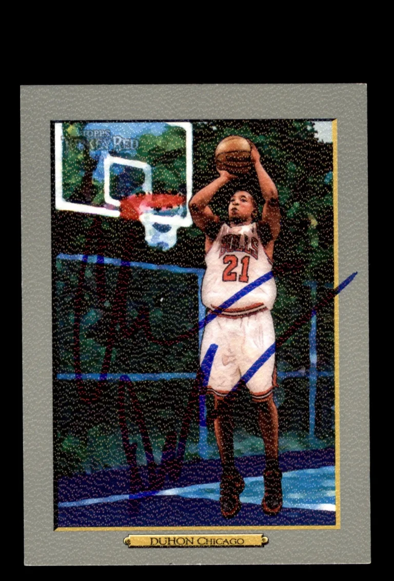 Signed Basketball Card Auto Chris Duhon 2006-07 Topps Turkey Red #65 Bulls