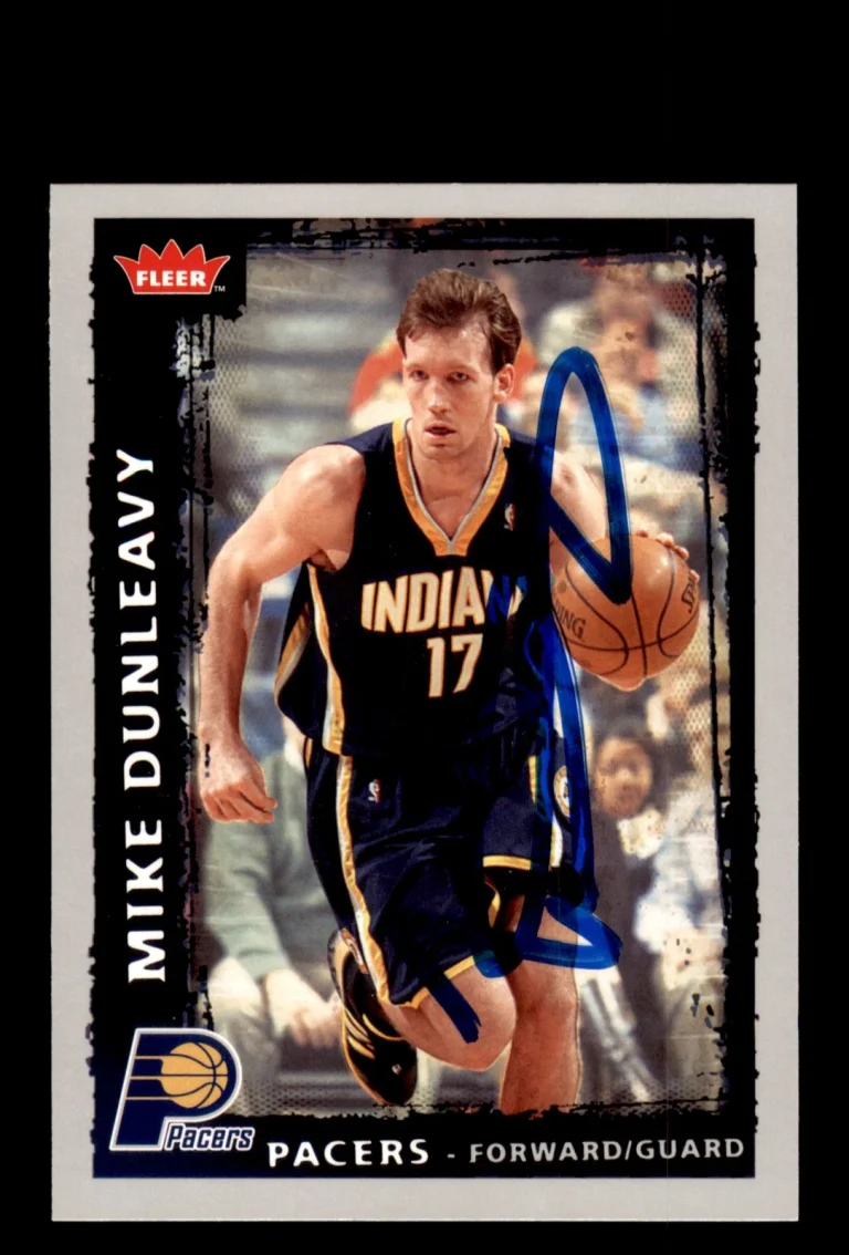 Signed Basketball Card Auto Mike Dunleavy 2008-09 Fleer #58 Indiana Pacers