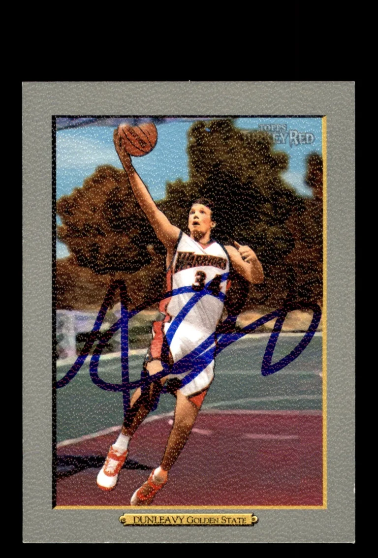 Signed Basketball Card Auto Mike Dunleavy 2006-07 Topps Turkey Red #119 Warriors