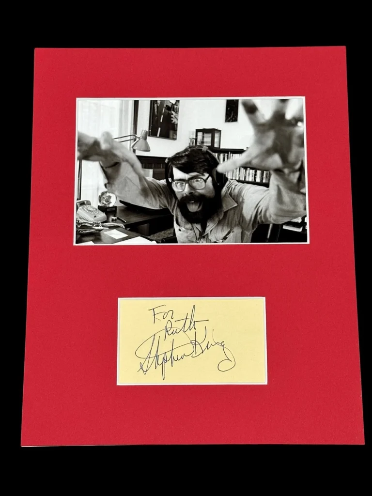 Stephen King Carrie IT Misery Shining Stand Signed Autograph Photo Display PSA