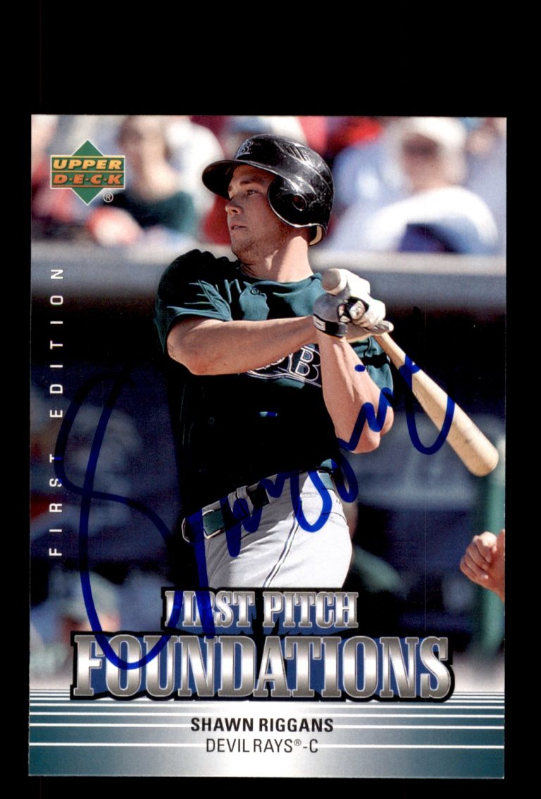 Signed Baseball Card Auto Shawn Riggans 2007 Upper Deck First Edition #FPF-SR