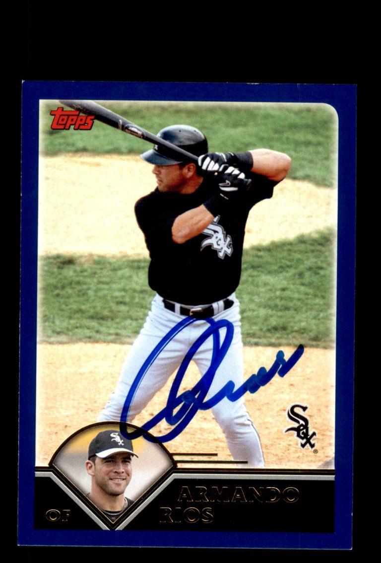 Signed Baseball Card Auto Armando Rios 2003 Topps #T24 Chicago White Sox
