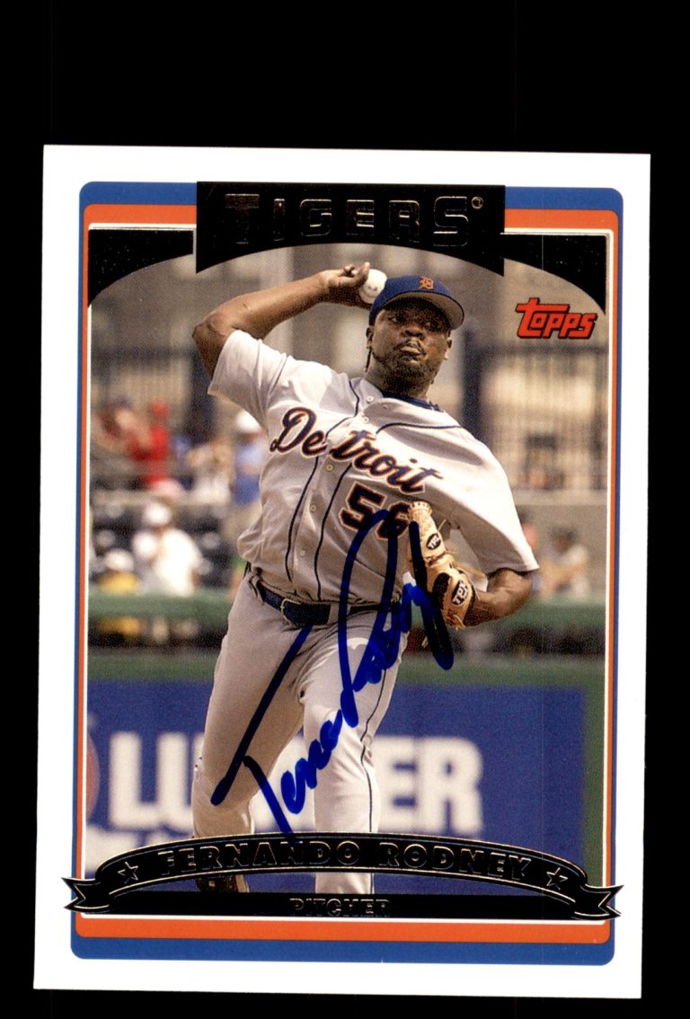 Signed Baseball Card Auto Fernando Rodney 2006 Topps #UH115 Detroit Tigers