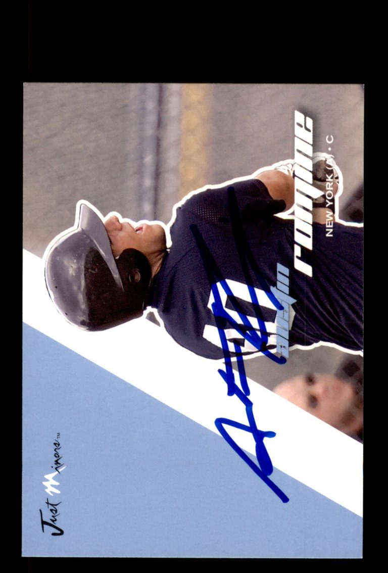 Signed Baseball Card Auto Austin Romine 2008 Just Autographs #62 Yankees