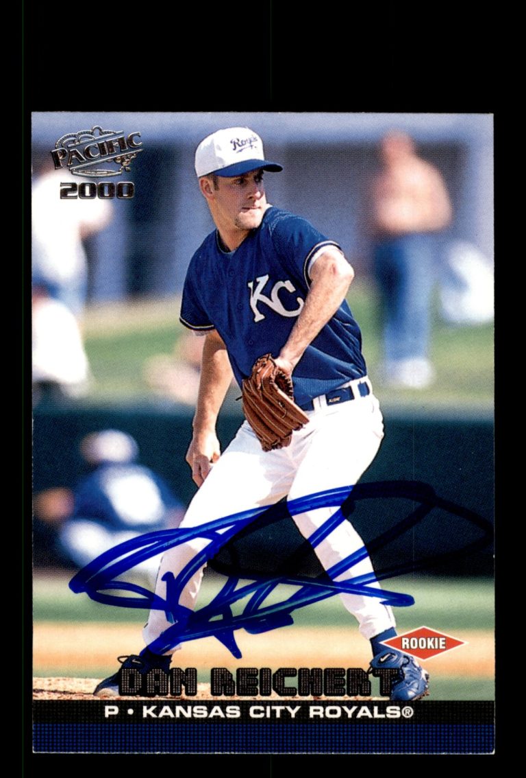 Signed Baseball Card Auto Dan Reichert 2000 Pacific #209 Kansas City Royals