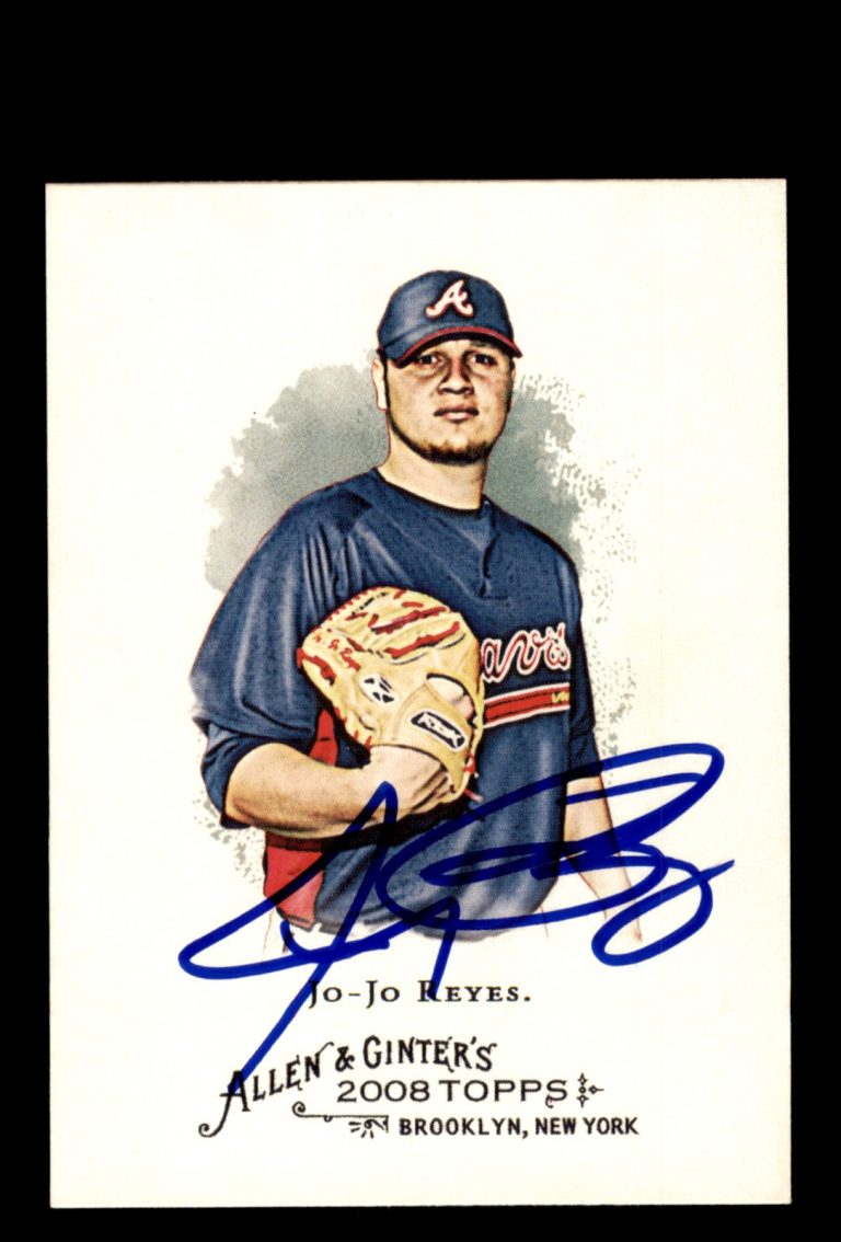 Signed Baseball Card Auto Jo-Jo Reyes 2008 Topps Allen & Ginter #334 Braves