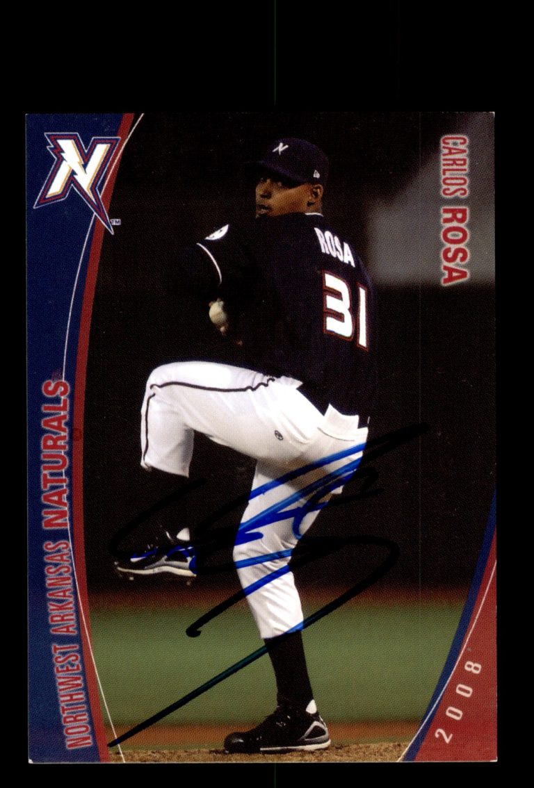 Signed Baseball Card Auto Carlos Rosa 2008 Northwest Arkansas Naturals