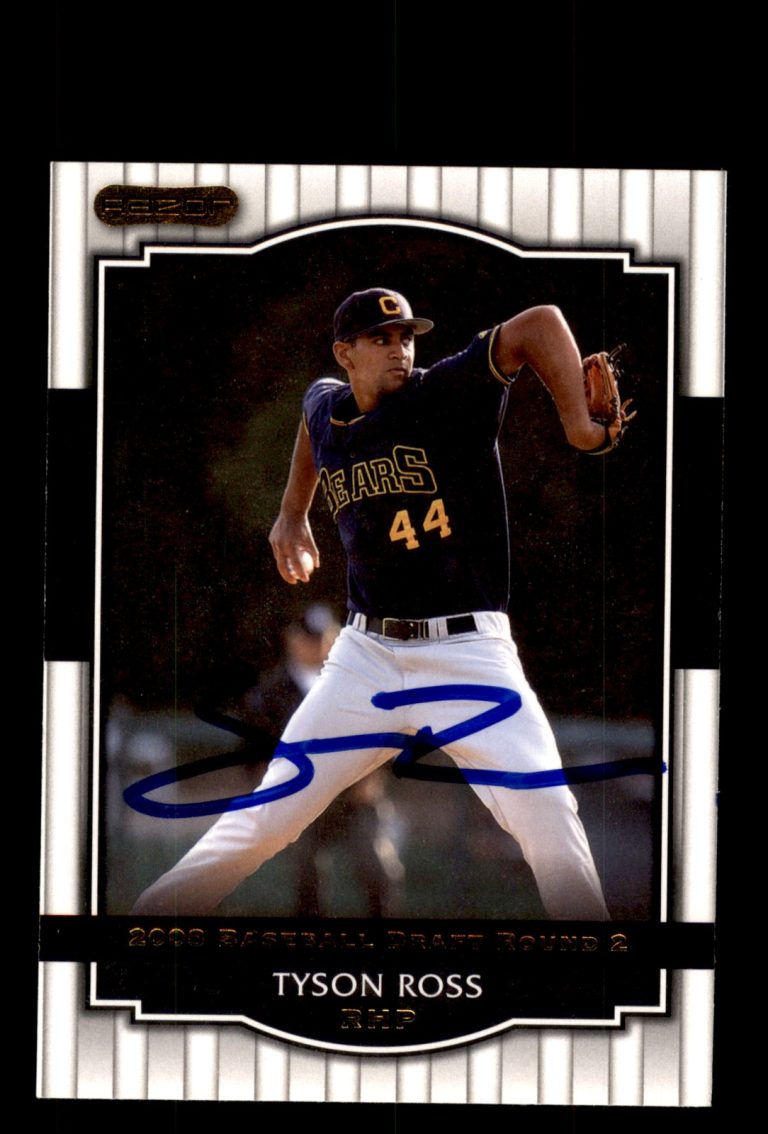 Signed Baseball Card Auto Tyson Ross 2008 Razor #93 Oakland A's