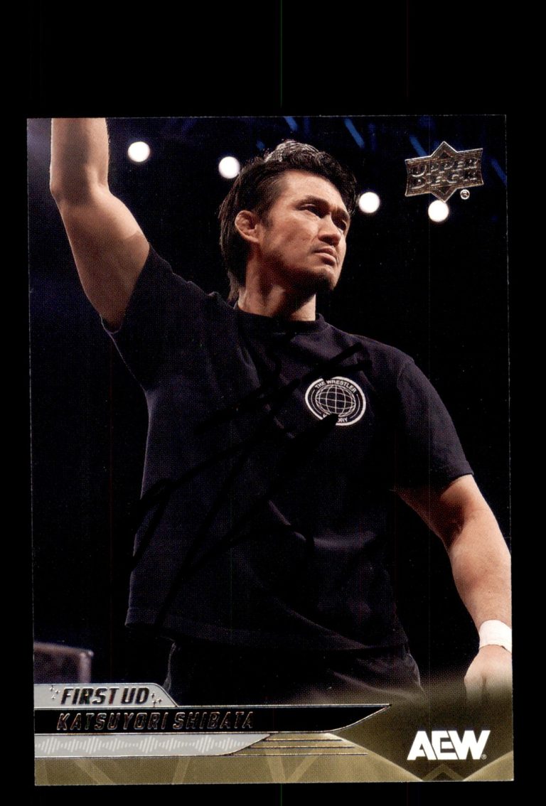 Signed AEW Card Auto Katsuyori Shibata 2025 Upper Deck #65 Japan Wrestling