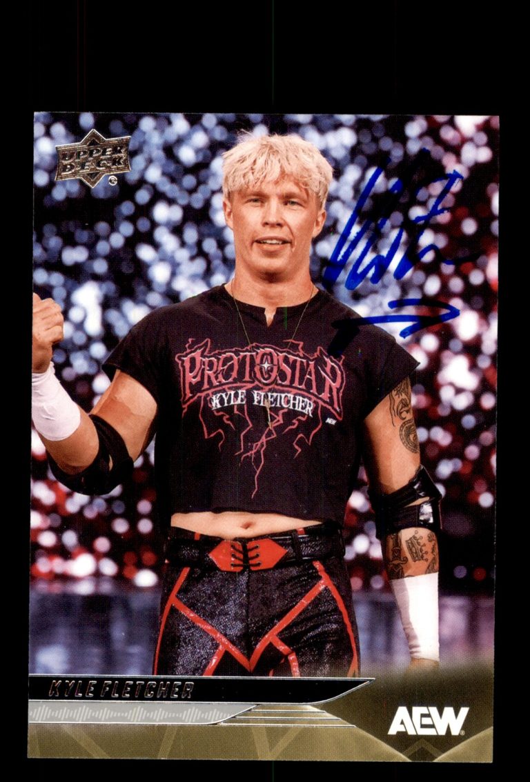 Signed Wrestling Card Auto Kyle Fletcher 2025 Upper Deck AEW #27