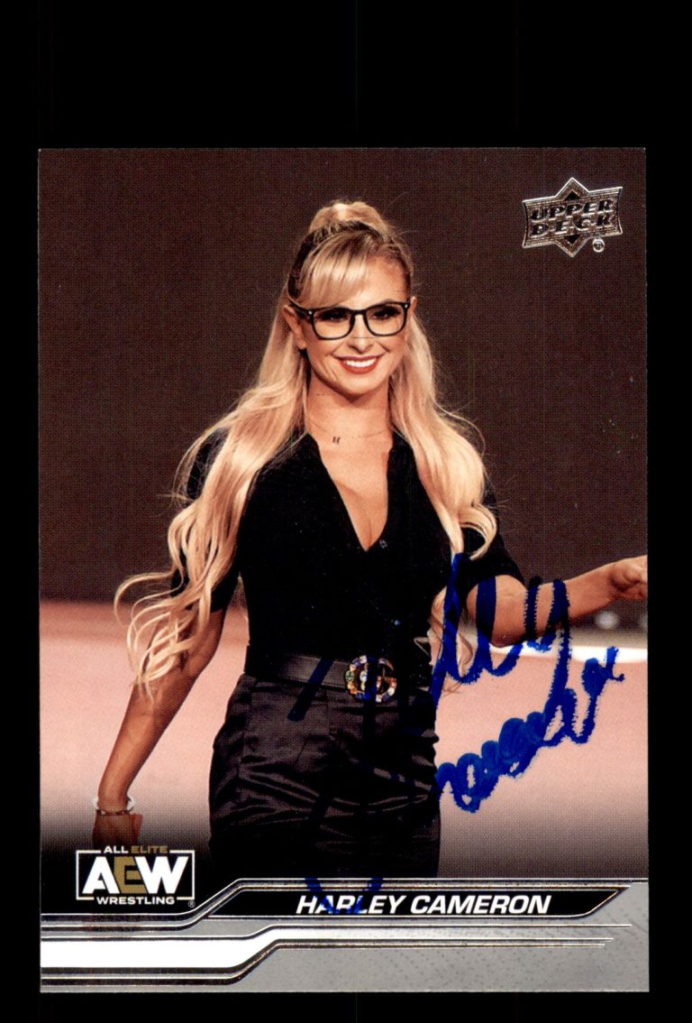 Signed Wrestling Card Auto Harley Cameron 2024 Upper Deck AEW #33