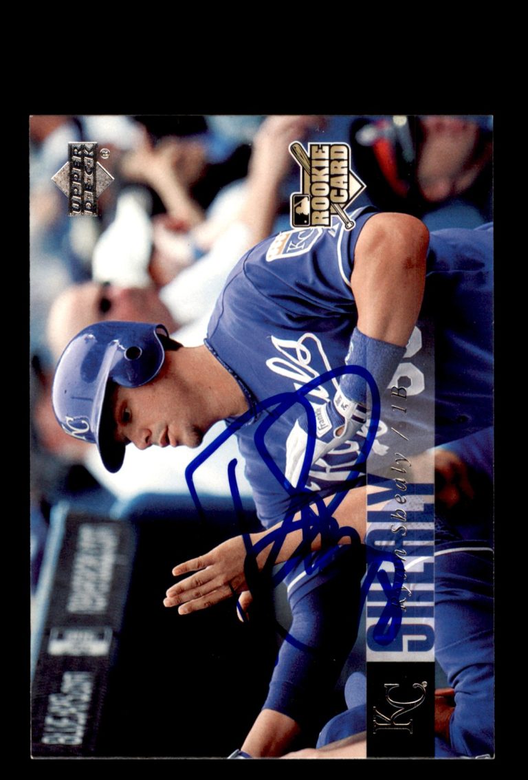 Signed Baseball Card Auto Ryan Shealy 2006 Upper Deck #1087 Kansas City Royals