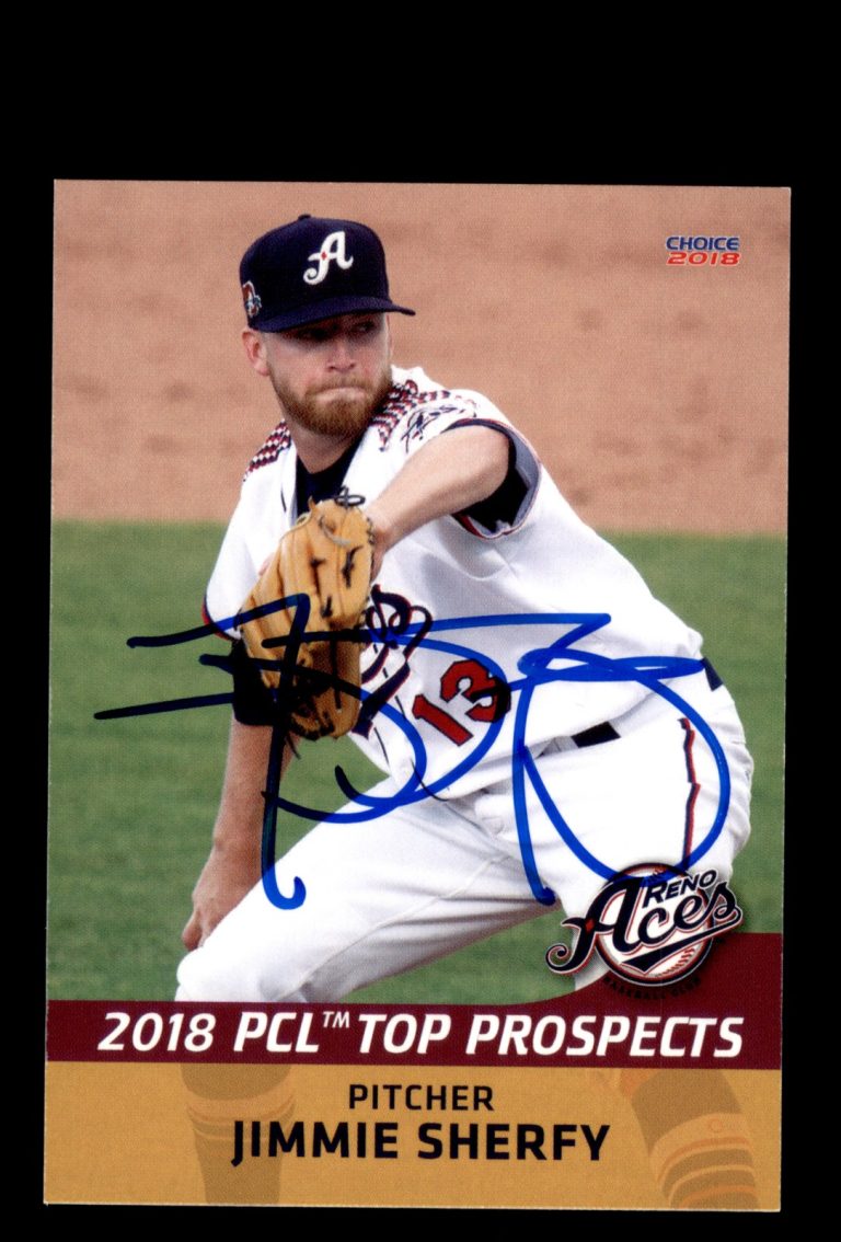 Signed Baseball Card Auto Jimmie Sherfy 2018 Choice Pacific Coast League