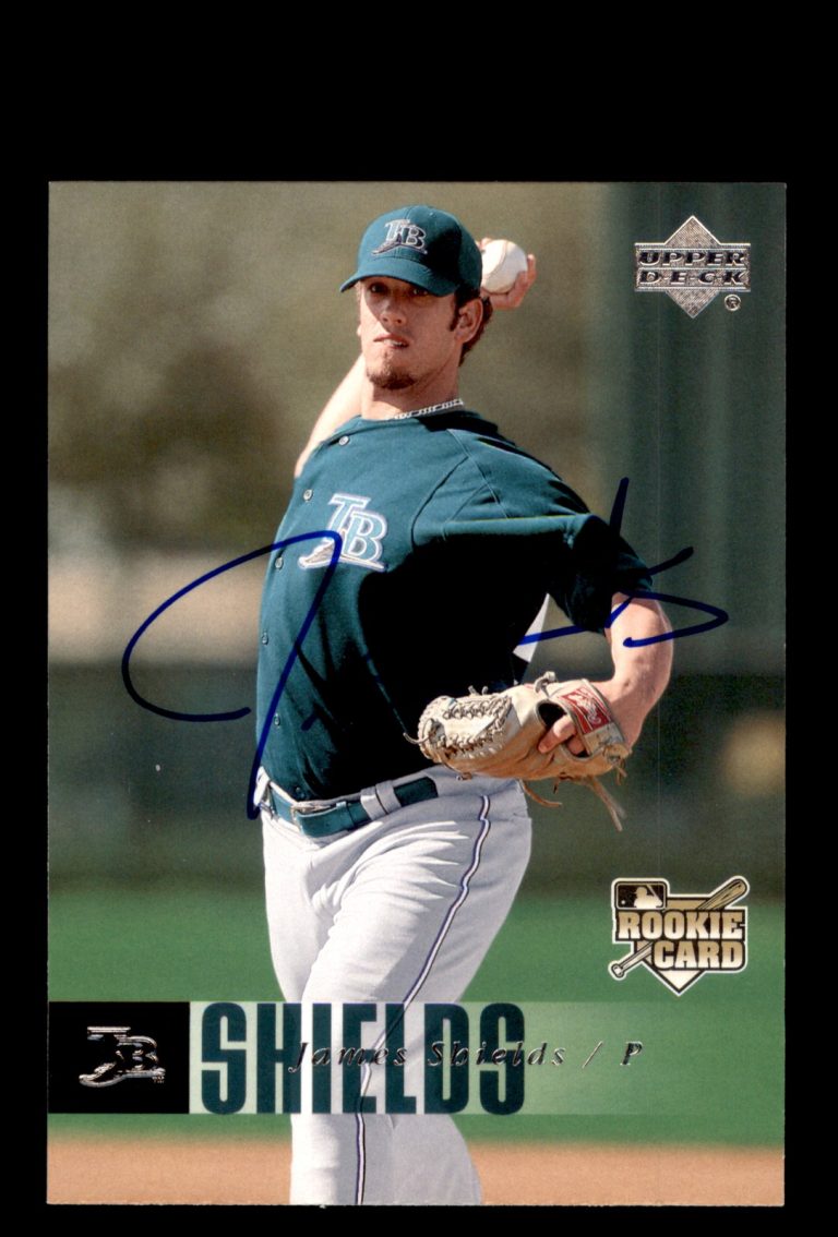 Signed Baseball Card Auto James Shields 2006 Upper Deck #981 Rays