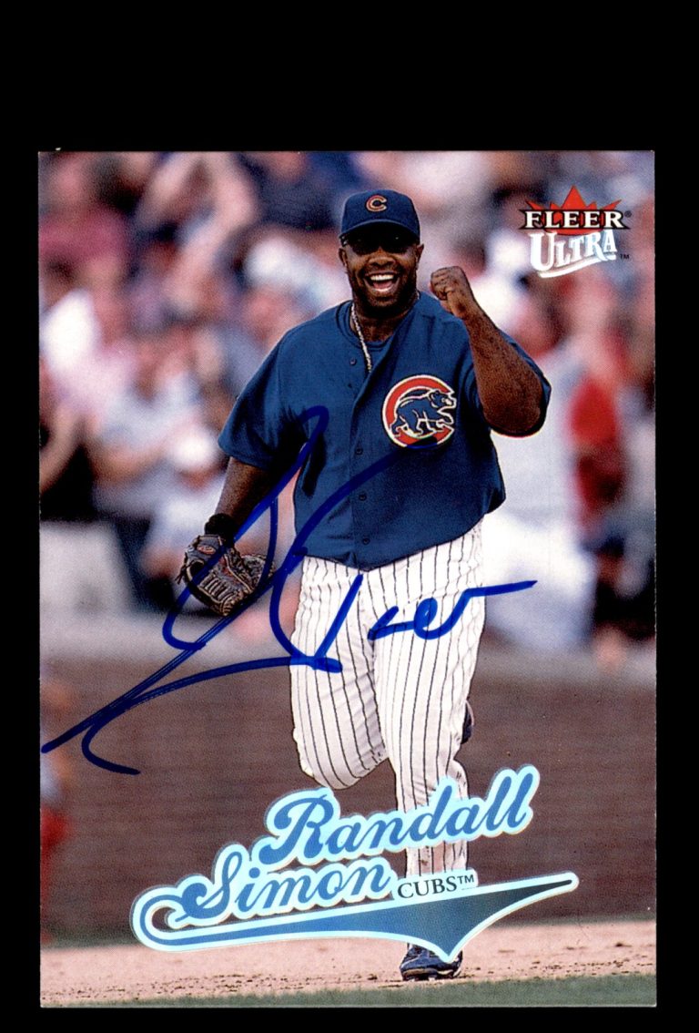 Signed Baseball Card Auto Randall Simon 2004 Ultra #73 Chicago Cubs
