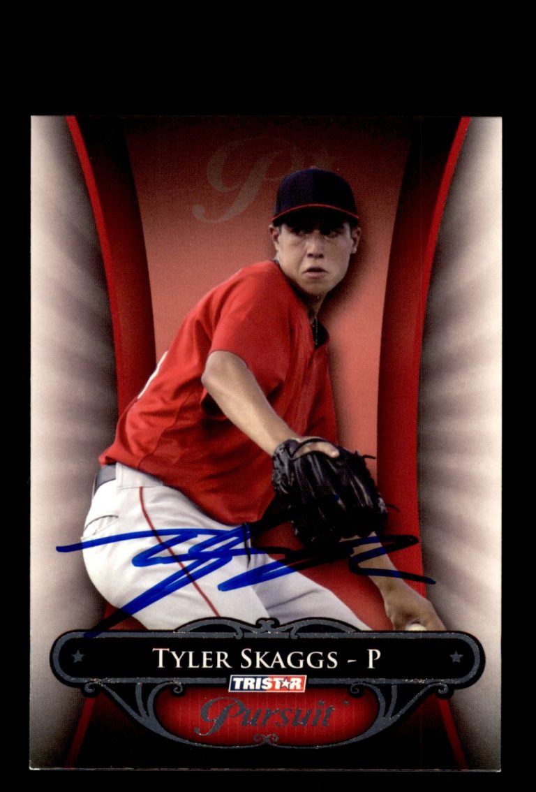 Signed Baseball Card Auto Tyler Skaggs 2010 TriStar Pursuit #16 Orem Owlz