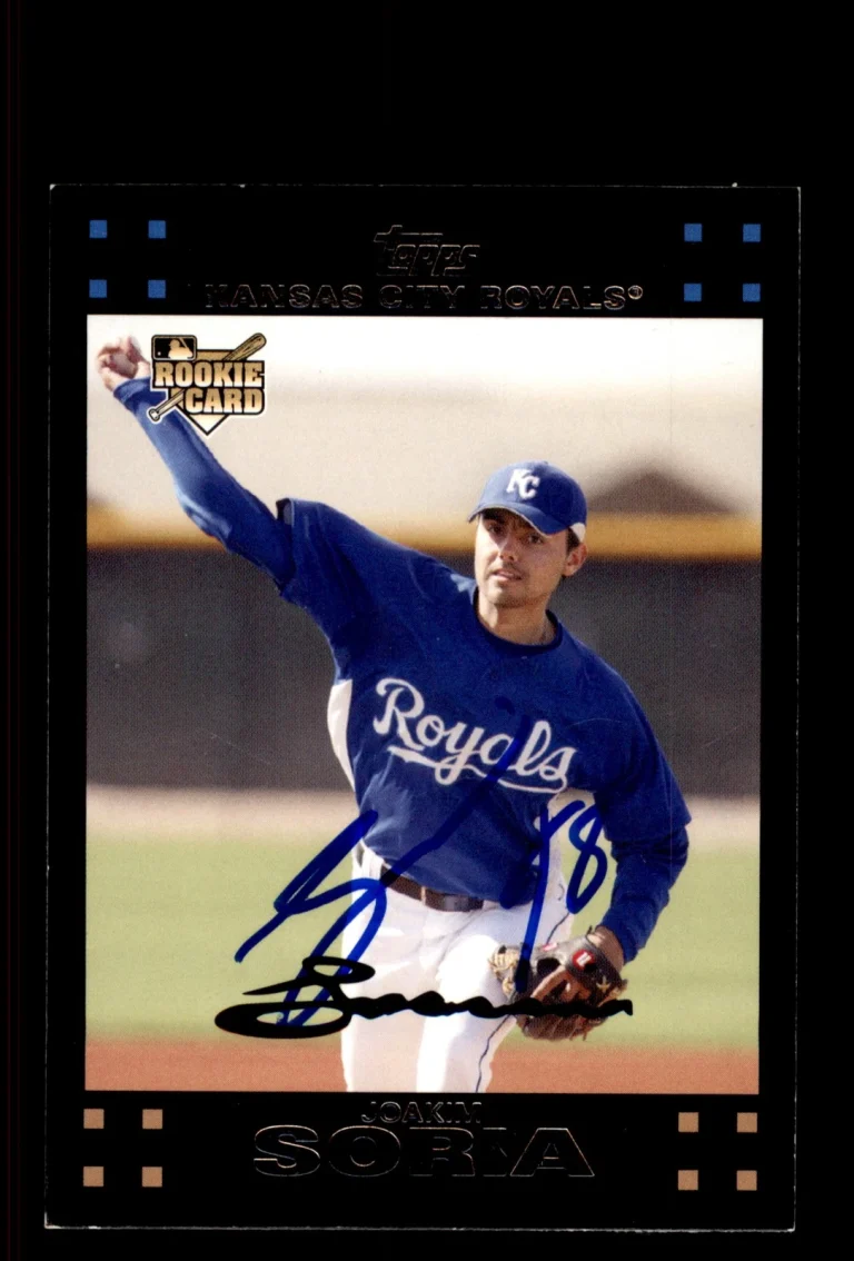 Signed Baseball Card Auto Joakim Soria 2007 Topps #UH180 Kansas City Royals