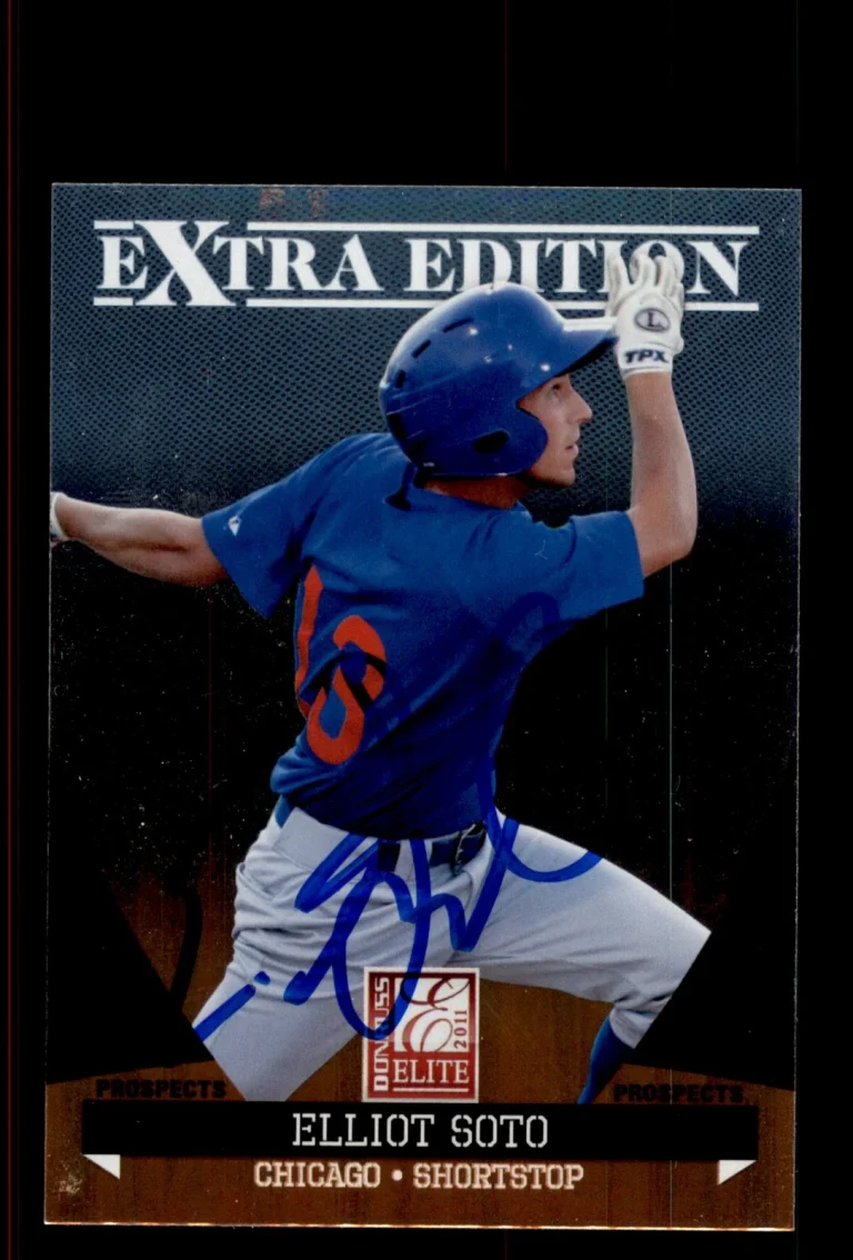 Signed Baseball Card Auto Elliot Soto 2011 Donruss Elite #157 Chicago Cubs