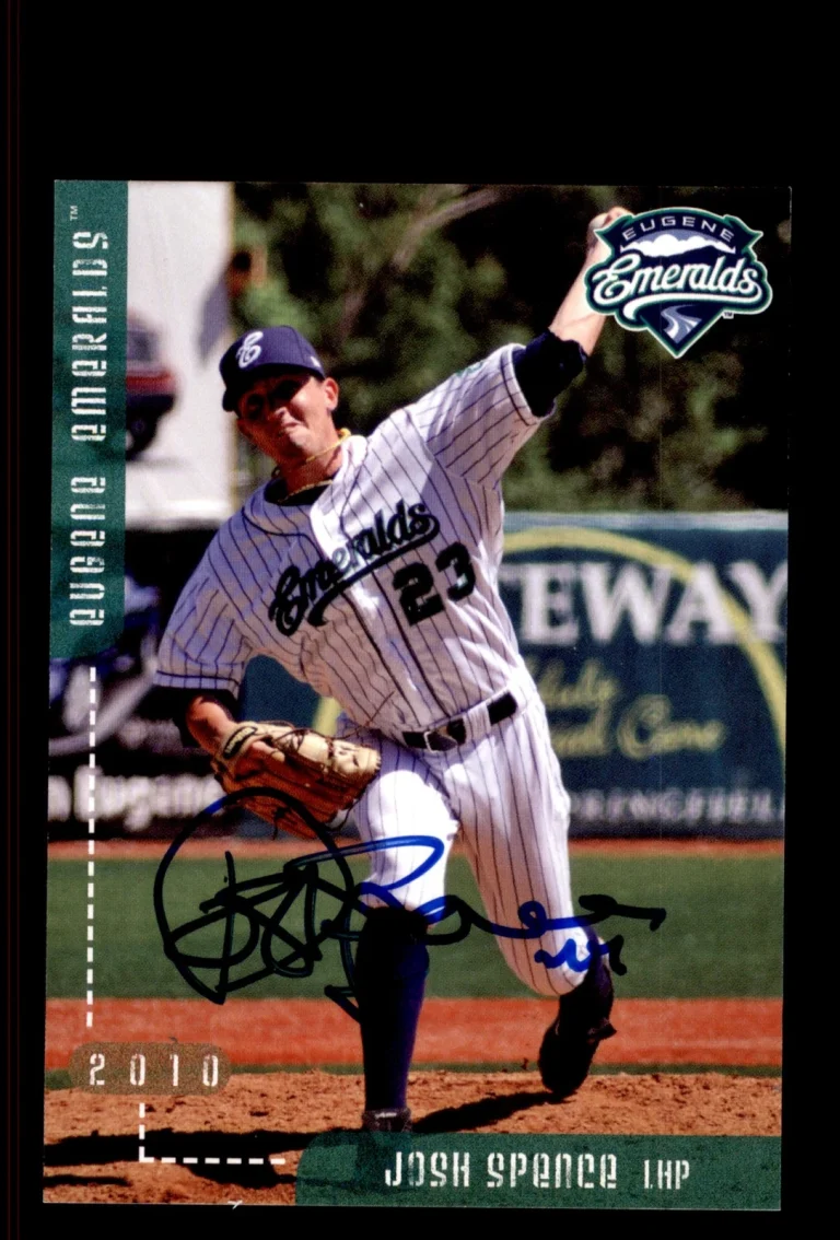 Signed Baseball Card Auto Josh Spence 2010 Grandstand Eugene Emeralds