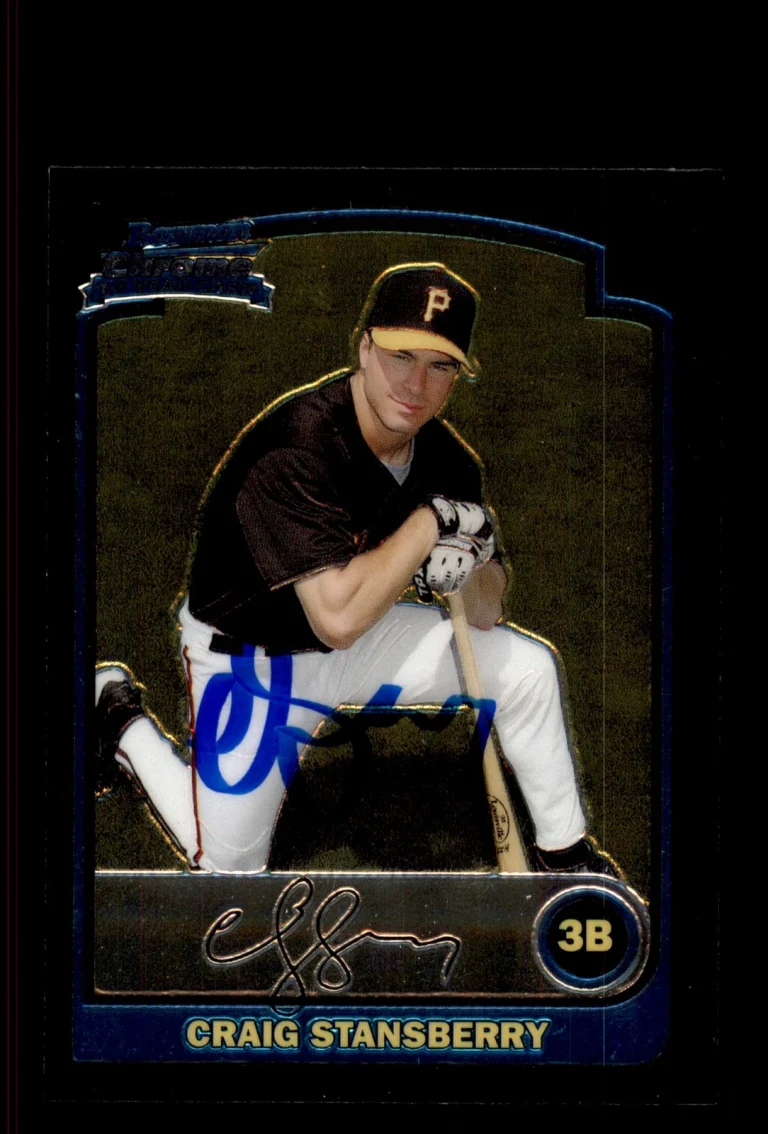Signed Baseball Card Auto Craig Stansberry 2003 Bowman Chrome #BDP42 Pirates