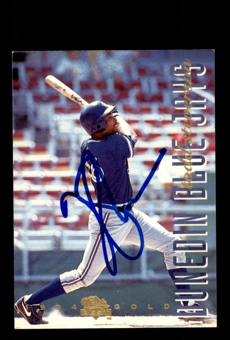 Signed Baseball Card Auto Todd Steverson 1994 Classic Best Gold #57