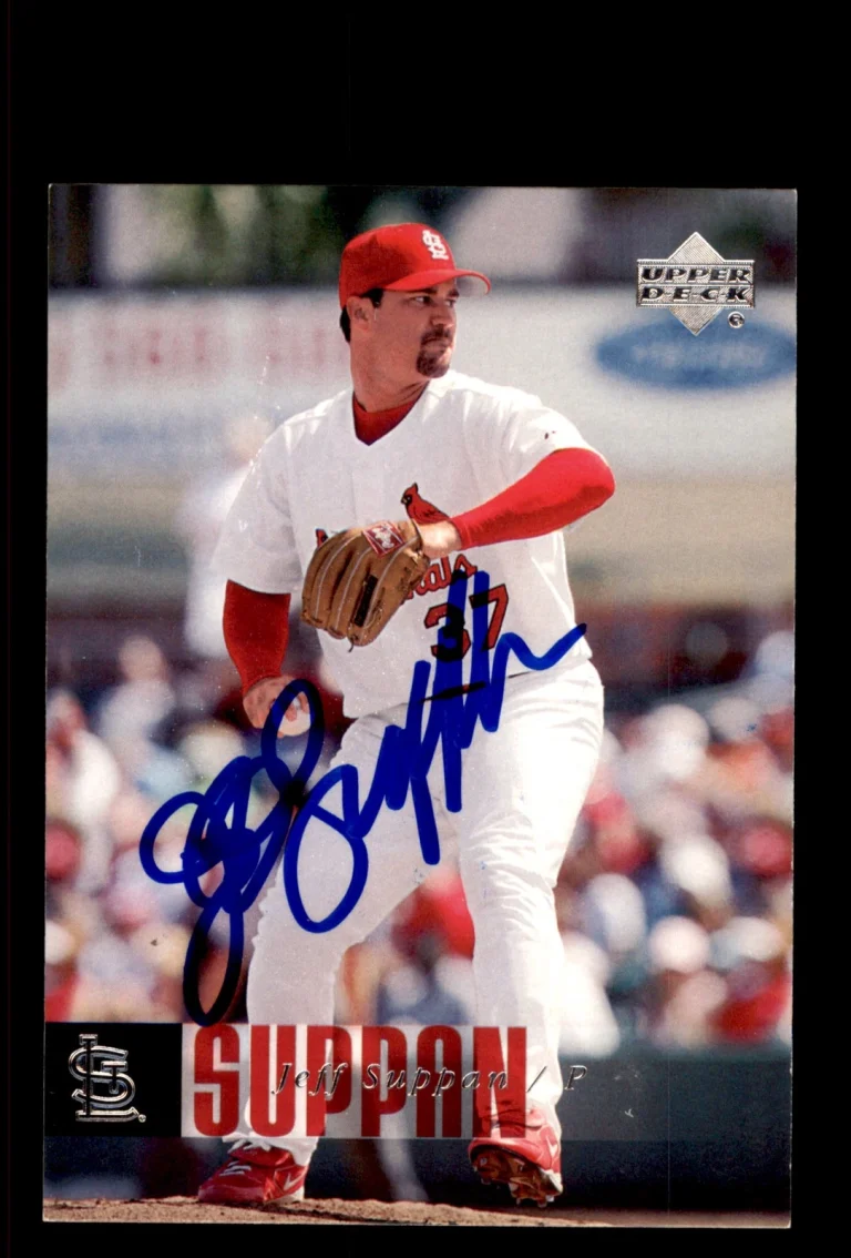 Signed Baseball Card Auto Jeff Suppan 2006 Upper Deck #810 St. Louis Cardinals