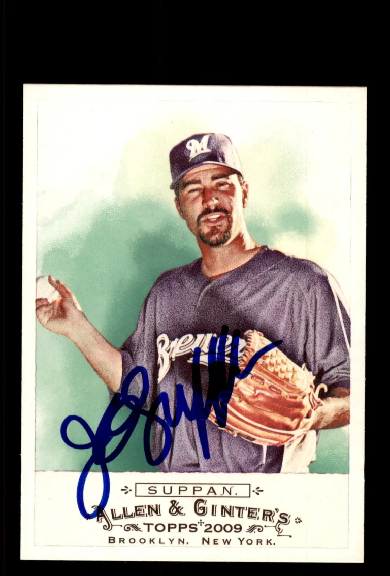 Signed Baseball Card Auto Jeff Suppan 2009 Topps Allen & Ginter #135 Brewers