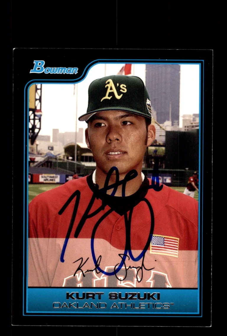 Signed Baseball Card Auto Kurt Suzuki 2006 Bowman #FG39 Oakland A's