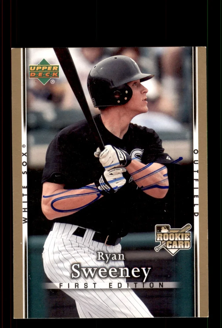 Signed Baseball Card Auto Ryan Sweeney 2007 Upper Deck First Edition #11