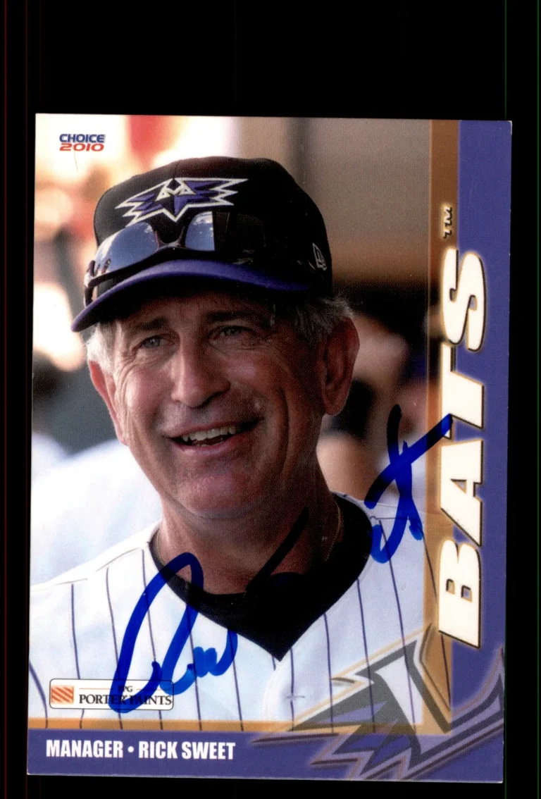 Signed Baseball Card Auto Rick Sweet 2010 Choice Louisville Bats