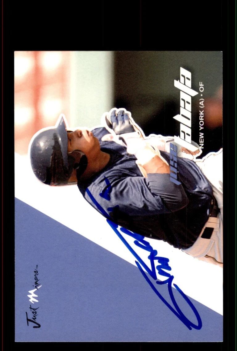 Signed Baseball Card Auto Jose Tabata 2008 Just Autographs #73 New York Yankees
