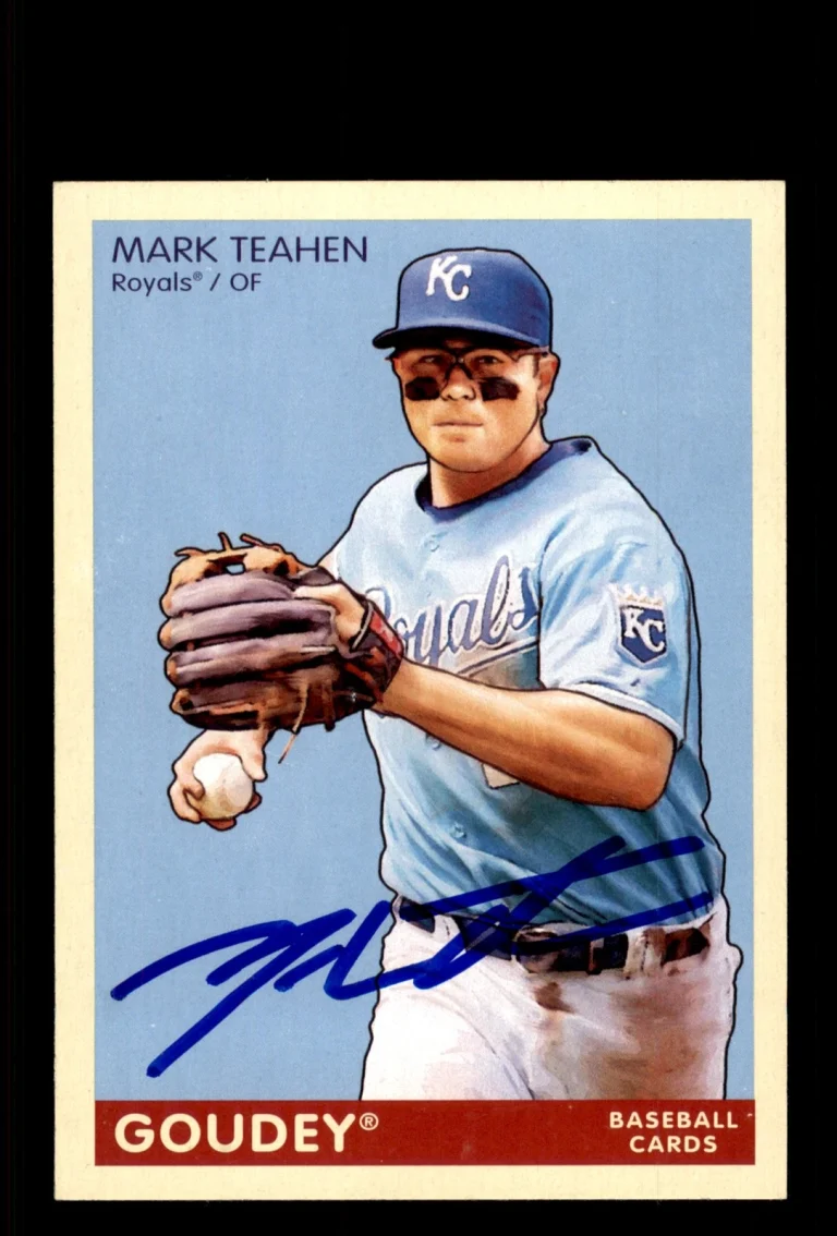 Signed Baseball Card Auto Mark Teahen 2009 Upper Deck Goudey #147 Royals