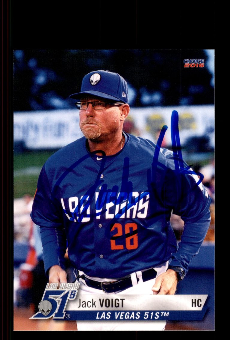 Signed Baseball Card Auto Jack Voigt 2016 Choice Las Vegas 51s