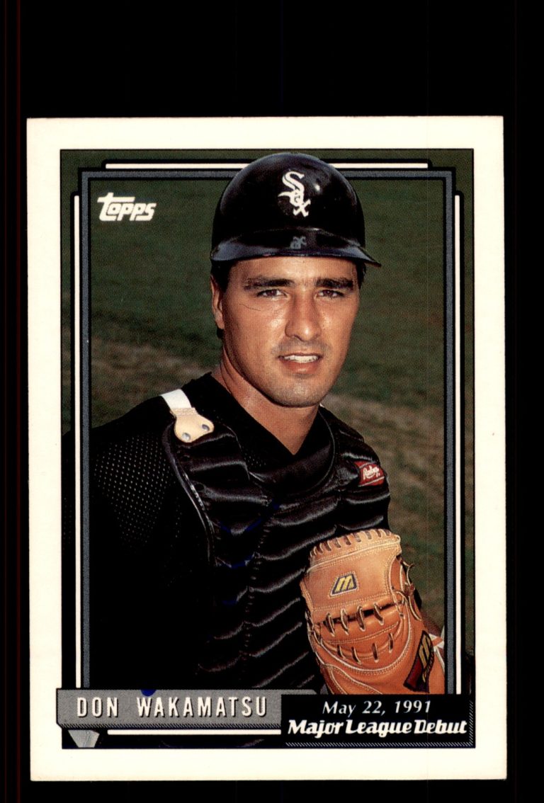 Signed Baseball Card Auto Don Wakamatsu 1992 Topps #178 White Sox
