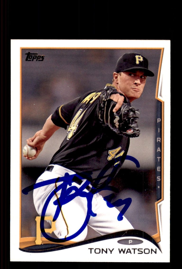 Signed Baseball Card Auto Tony Watson 2014 Topps #US-130 Pittsburgh Pirates