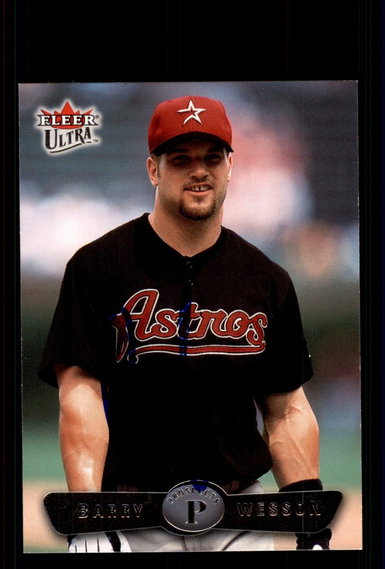 Signed Baseball Card Auto Barry Wesson 2003 Ultra #227 Houston Astros