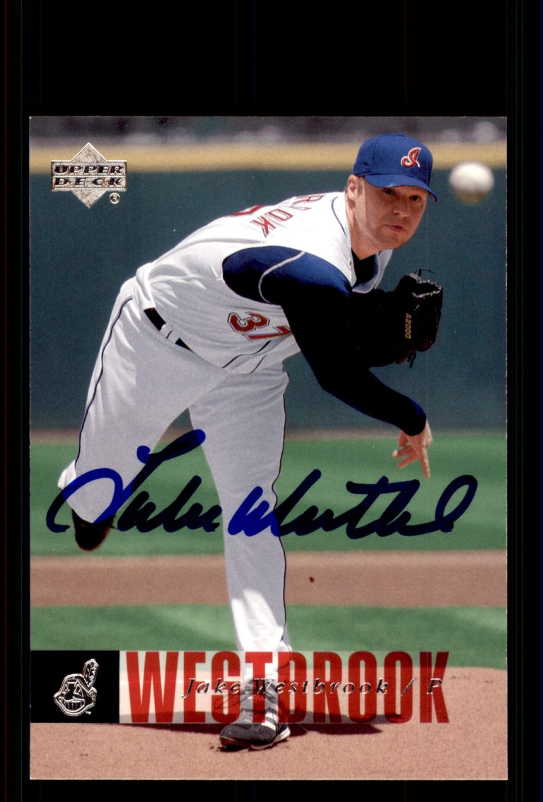 Signed Baseball Card Auto Jake Westbrook 2006 Upper Deck #146 Cleveland Indians