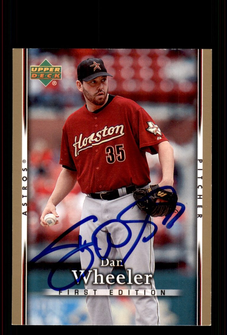 Signed Baseball Card Auto Dan Wheeler 2007 Upper Deck First Edition #226 Astros