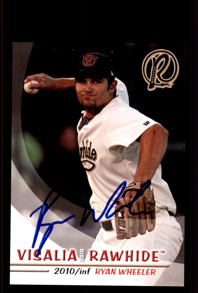 Signed Baseball Card Auto Ryan Wheeler 2010 Grandstand Visalia Rawhide