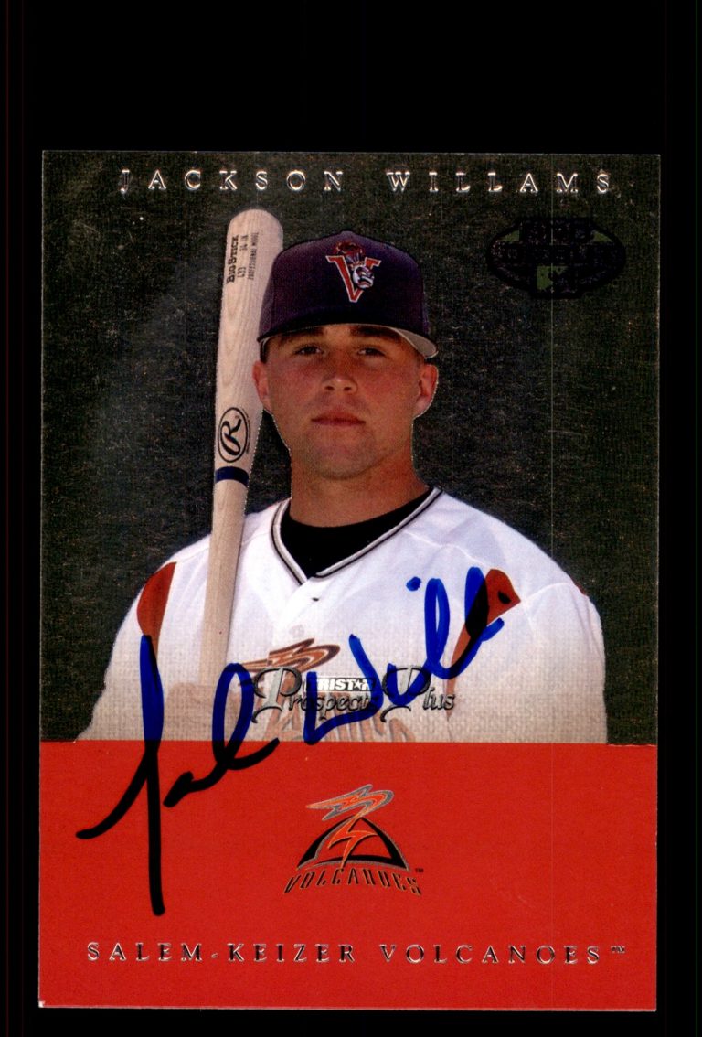 Signed Baseball Card Auto Jackson Williams 2007 TriStar Prospects Plus #34